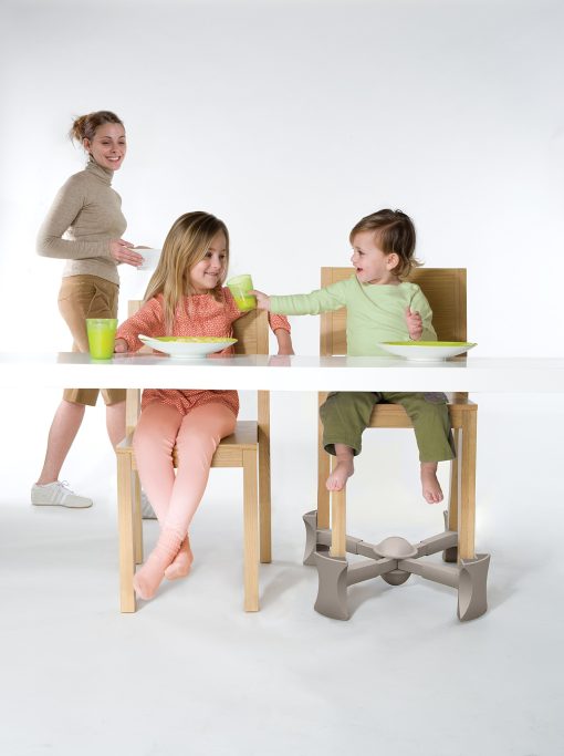 Booster para silla de comedor KABOOST, color Natural - Se coloca bajo la silla - Booster portatil para ninos pequenos y adultos - Imagen 4