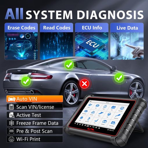 Autel Scanner MaxiPro MP900Z-BT con MV108 de 60$, Actualizacion 2024 del MP808S/MS906BT, Herramienta de Escaneo de Codificacion de ECU Android 11, Escaner Bidireccional con 40+ Servicios, Escaner OBD2 de Sistema Completo Compatible con CAN FD/DoIP - Imagen 8