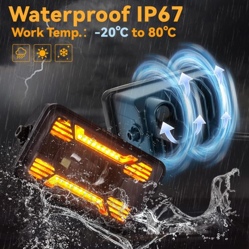 Faro de Niebla LED para F150, Faros de Niebla de 4 pulgadas con Diseno X y Luz de Giro ambar Compatible con Ford F150 2015-2020 Ford Super Duty 2017 2018 - Imagen 5