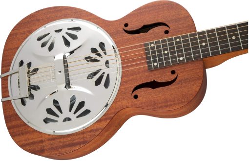 Gretsch G9210 Boxcar Guitarra de Resonador con Cuello Cuadrado para Diestros con Diapason de Padauk y Diafragma Ampli-Sonic (Natural, 6 Cuerdas) - Imagen 4