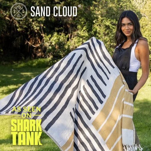 Manta Grande Sand Cloud - 100% Algodon Turco Organico & Tejido Jacquard de Peso Pesado - Manta Suave y Acogedora para Confort y Estilo - Libre de Arena - Como se Vio en Shark Tank - Aries - Imagen 2