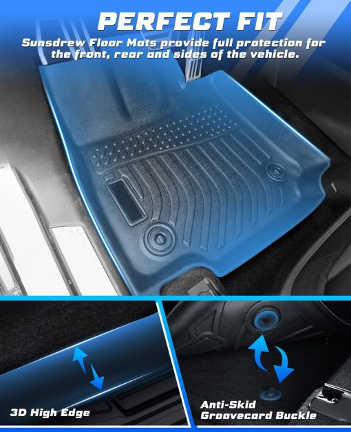 Tapetes para piso Sunsdrew para 2022 2023 2024 Lexus NX Alfombras para todo clima Revestimientos de piso de goma para automoviles OEM Proteccion de alfombras para automoviles pesados Negras Alfombras para automoviles para Lexus NX Accesorios - Imagen 2