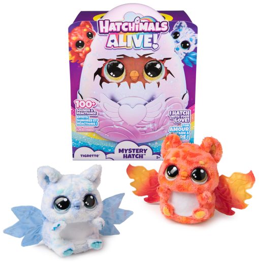 Hatchimals Alive, Mistery Hatch Tigrette, Juguete Interactivo Sorpresa & Huevo con Niebla, Luces y Sonidos (Estilos Variados), Juguetes para Ninas y Ninos