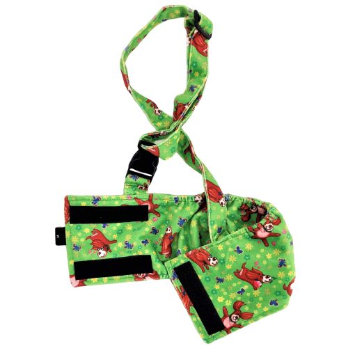 Panal para Perro Macho con Banda en el Vientre Reutilizable Lavable con Tirantes de Felpa Suave (L: Cintura 16" - 19", Paquete de 5 Colores) - Imagen 8
