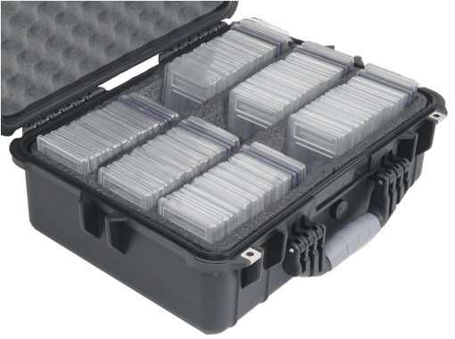 Estuche para Transportar y Almacenar 219 Tarjetas Clasificadas - Para Slabs de PSA/BGS/FGS y Mas - Caja Coleccionista para Deportes/Trading de Beisbol - Porta Slabs/Sleeves/Tarjetas Suelta para Viaje