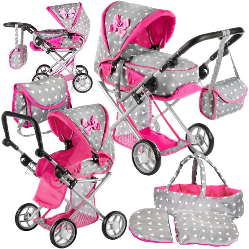 Cochecito de munecas Kinderplay | Cochecito de bebe | Carriola de munecas - Cochecito para munecas con manija ajustable (14.37-25.20 pulgadas) | Cochecito de muneca | Cochecitos para munecas reborn, Modelo KP0200S - Imagen 8