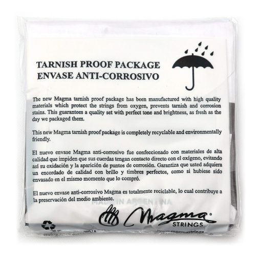Cuerdas para Bajo Electrico Magma - Extra Light + Cuerdas de Bajo de Acero Inoxidable - Escala Larga 34 pulgadas Juego de 4 Cuerdas de Calibre .040 - .095 (BE140S) - 1 Set - Imagen 2