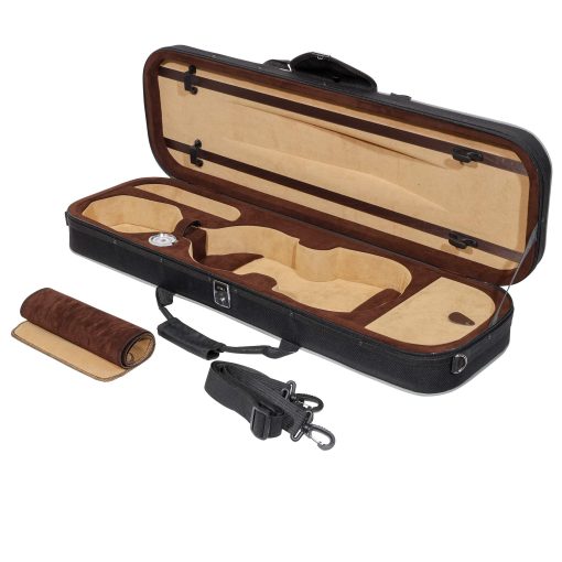 Estuche de viaje para violin MI&VI NF-5001 super ligero de 1.5kg (Tamano 3/4) con tiras reflectantes de seguridad | Higrometro | Correas de hombro ajustables | Concha Dura | Espuma de alta densidad - MIVI Music - Imagen 3