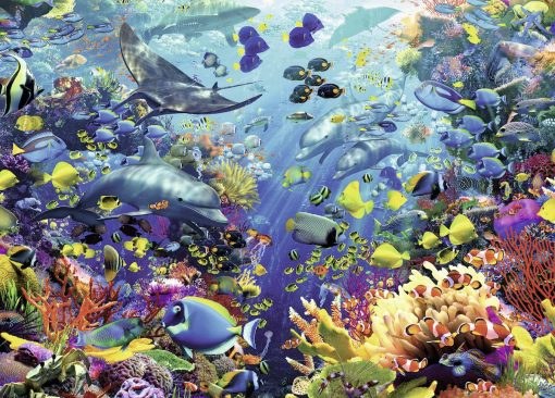 Rompecabezas Ravensburger Underwater Paradise - 9000 Piezas Cartulina Azul | Corte Preciso | Diseño de Piezas unico | Regalo Ideal para Entusiastas de los Rompecabezas