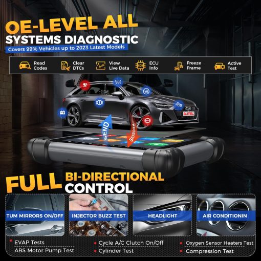 Escaner Autel MaxiSys MS908S PRO II con $60 MV108S, Programacion/Codificacion de ECU J2534 Igual que Elite II PRO, AutoScan 2.0, Actualizado de MK908P/ MS Elite/ MS908S Pro, 36+ Servicios, Pruebas Activas, FCA Autoautenticacion - Imagen 8