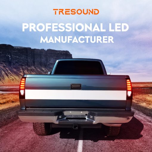 Tresound Luz Trasera LED para Chevy Colorado 2004-2012, GMC Canyon 2004-2012 Ensamble de Luz Trasera con Carcasa Cromada Lente Ahumado - Imagen 7