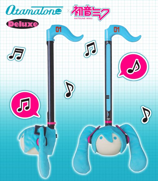 Otamatone Deluxe Edicion Hatsune Miku Instrumento Musical Electronico Sintetizador Portatil de Japon Maywa Denki [Incluye Peluca de Peluche Removible] - Imagen 2