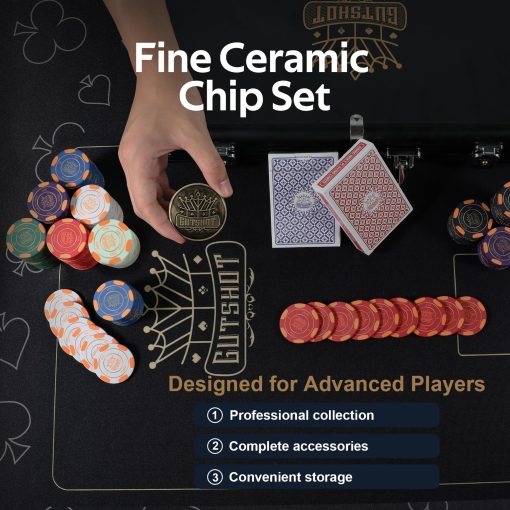 Set de Fichas de Poker GUTSHOT - 10 gramos 500 piezas con estuche premium - Imagen 4