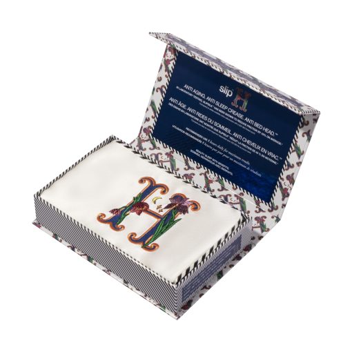 Funda de Almohada de Seda Pura - 100% Seda de Morera de 22 Momme - Tamano Estandar Reina - Anti-Envejecimiento, Anti-Cabeza de Cama, Anti-Arrugas - Coleccion Inicial: Letra H (20" x 30") - Imagen 7