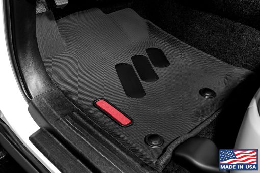 Tapetes de piso delanteros BaseLayer para Toyota 4Runner (2013-2024) & Lexus GX 460 (2014-2023) - Ajuste personalizado, Tapetes impermeables, Duraderos para todo clima - Hechos en EE. UU. (Rojo) - Imagen 3