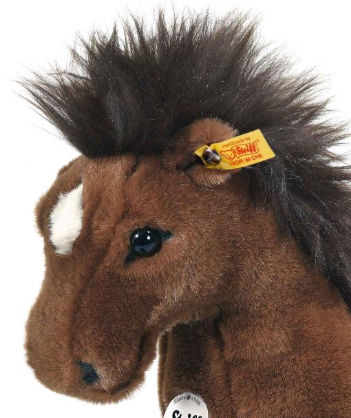 Steiff Hanno Dangling Hanoverian de Peluche, Marron - Imagen 2