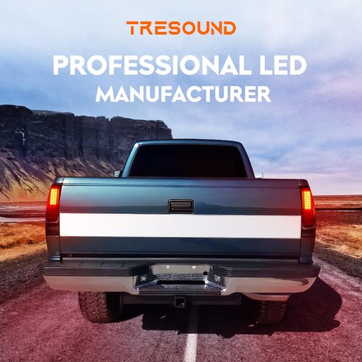 Tresound Luz de Freno LED para Dodge Ram 1500 1994-2001, Ram 2500 3500 1994-2002 Ensamblaje de Luz Trasera Carcasa Cromada Lente Clara - Imagen 7