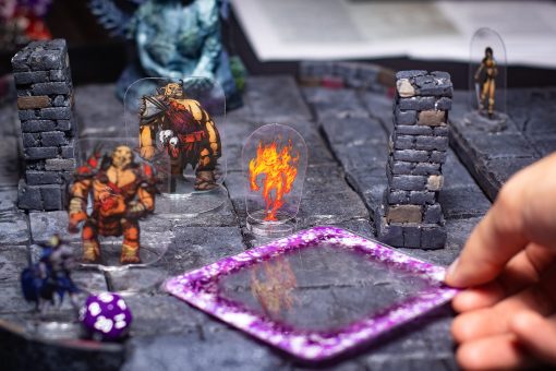 Plantillas de Efectos de Hechizos Arcknight para D&D 5E; 24 Marcadores para Hechizos de area de Efecto con Referencia; Fichas de Condicion, Mejora y Invocacion; para DND Pathfinder TTRPG - Imagen 3