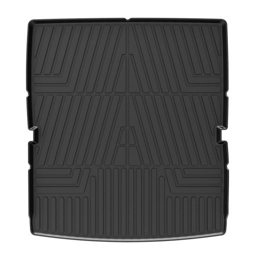 Cubierta de carga personalizada Mixsuper para 2022-2023 Jeep Wagoneer/Jeep Grand Wagoneer, Detras de los asientos de la 2a fila, Todo clima Estera de maletero trasero negra