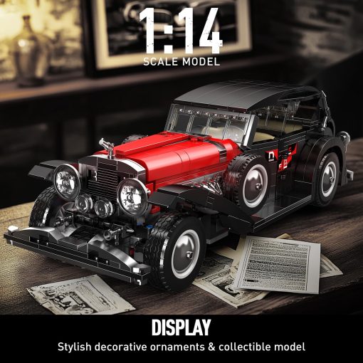Mould King 10114 Kits de Construccion de Coches Clasicos, Modelo de Coche Vintage, Set de Bloques de Construccion, Regalo para Ninos de 8+ / Coleccionistas Adultos (1308+ Piezas, Version Estatica) - Imagen 7
