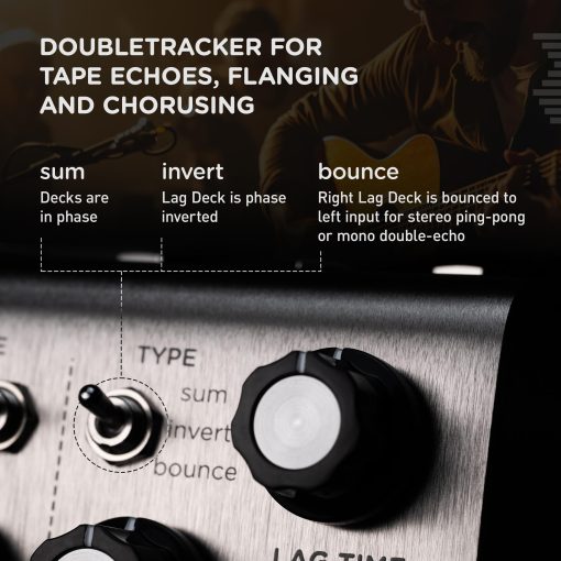 Pedal de Efectos para Guitarra Strymon Deco V2 Tape Saturation and Doubletracker para Guitarra Electrica y Acustica, Sintetizadores, Voces y Teclados - Imagen 4