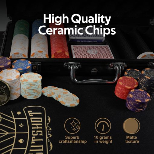 Set de Fichas de Poker GUTSHOT - 10 gramos 500 piezas con estuche premium - Imagen 5