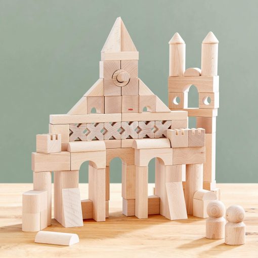 Juego de Bloques de Madera Extra Grande HABA de 102 Piezas: Juguetes Apilables de Juego Libre, Bloques para Ninos Pequenos y Juguetes de Madera Hechos en Alemania - Imagen 2