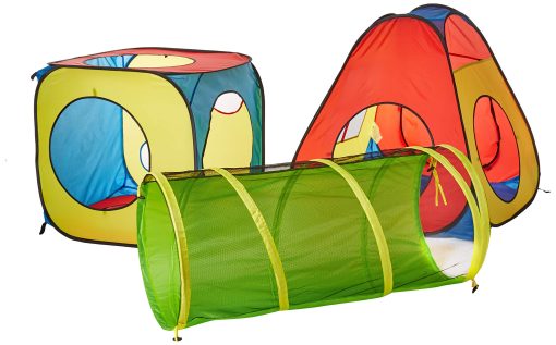Casa de Juegos Pop Up UTEX 8 en 1 para Ninos con 4 Tuneles y 4 Tiendas para Ninos y Ninas para Uso Interior y Exterior - Imagen 2