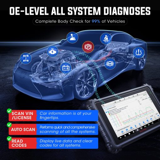 Escaner Autel MaxiCOM MK906 Pro: Actualizacion 2024 de Android 10 de MS906 PRO, Codificacion Avanzada de ECU 36+ Servicios, 3000+ Bidireccionales, Auto Scan 2.0 Actualizacion de MK908S MS906BT MK906BT Trabaja con MV105S/BT506 - Imagen 7