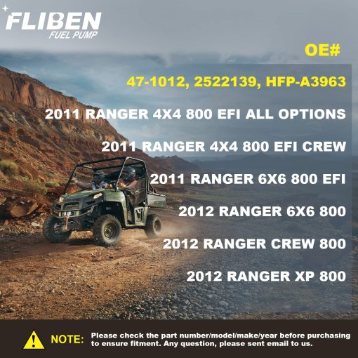 Modulo de Bomba de Combustible 47-1012 Compatible con Polaris Ranger 800 EFI / EFI CREW / XP 4x4 6x6 2011 2012 2522139 - Imagen 2