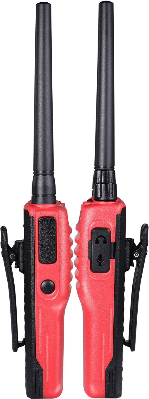 Radios bidireccionales de largo alcance recargables Arcshell con auricular 6 Pack Arcshell AR-7 Walkie Talkies Bateria de iones de litio y cargador incluidos - Imagen 6