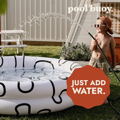 Piscina Inflable Redonda Pool Buoy con Bolsa de Almacenamiento - Piscina de Exterior Premium para Ninos, Bebes, Infantes y Adultos - Piscinas de Jardin y Patio para Fiestas Familiares de Verano (Wavy Bjorne) - Imagen 7