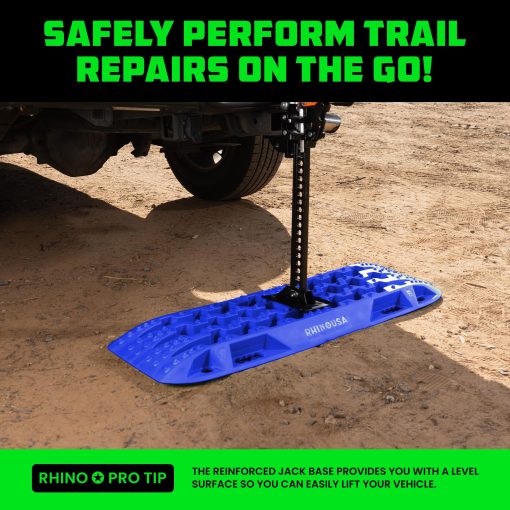 Tablas de traccion de recuperacion Rhino USA - Tablero definitivo para vehiculos 4x4 fuera de carretera - Los mejores accesorios todoterreno para arena, barro y nieve - Incluye bolsa de transporte con cremallera resistente - Imagen 6