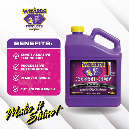 Wizards Buffing Liquid - Compuesto de Corte y Pulido Machine Glaze (Galon, Compuesto de Corte Mystic) - Imagen 2