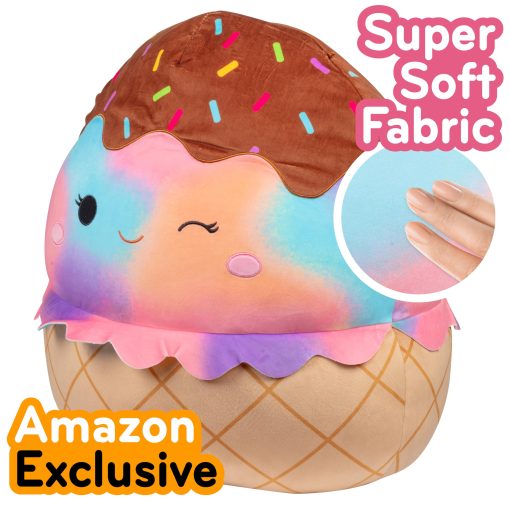 Squishmallows Original 20-Inch Jumbo Glady The Rainbow Ice Cream - Peluche Oficial de Jazwares - Juguetes de Peluche Coleccionables, Suaves y Esponjosos - Agrega a tu Escuadron - Regalo para Niños, Niñas y Niños - Imagen 2