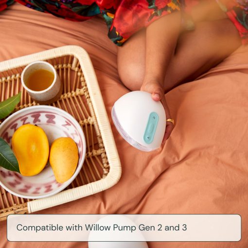 Contenedores de leche materna reutilizables Willow 3.0 Pump, 24mm de brida, 2 unidades, Contiene 4 oz. por contenedor, Esencial para la lactancia con la bomba de seno portatil Willow 3.0, Extraccion de leche manos libres - Imagen 4