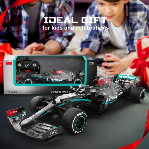 Carro de Control Remoto Mercedes-Benz F1 W11 1:18 con Licencia Oficial de Voltz Toys - Serie de Autos de Coleccion F1 RC para Ninos y Adultos - RC Car 2.4GHz para Regalo (1:18 Mercedes-Benz F1 W11) - Imagen 7