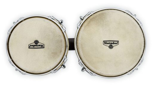 Latin Percussion M201 LP Matador Bongos de Madera - Marron Oscuro/Cromo 8.625 pulgadas - Imagen 6