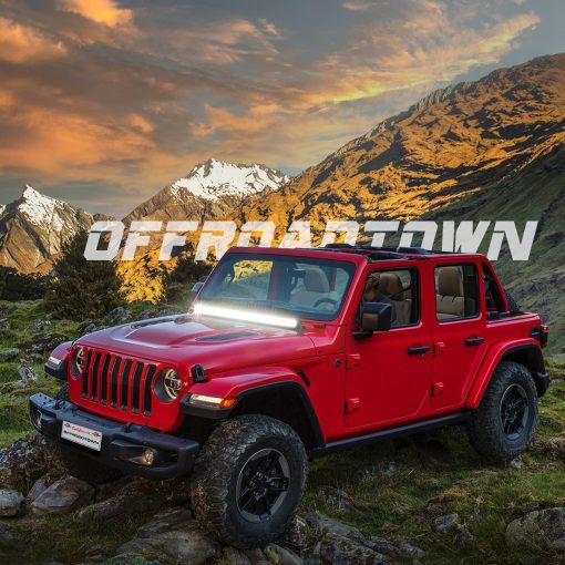 Barra de Luz LED, OFFROADTOWN 30 pulgadas 480w Barra de Luz LED Spot Flood Combo Beam Luces Todo Terreno Cuatro Filas Luz de Conduccion LED para Camion Pickup UTV SUV Jeep Bronco Can-Am - Imagen 6
