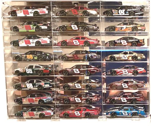 Estuche de Exhibicion Acrilico Transparente para Autos de Juguete a Escala 1:24, 24 Compartimentos, AHW24 - Imagen 7