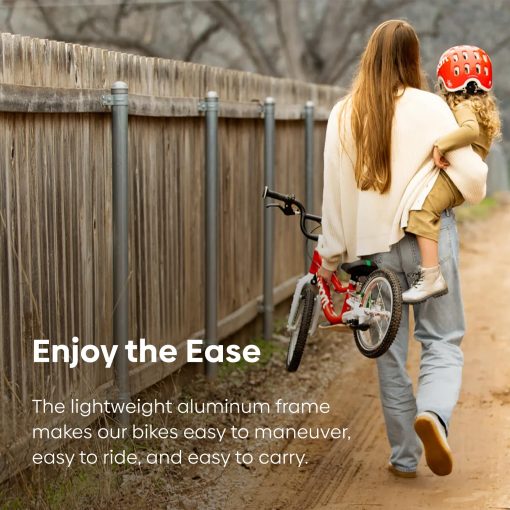 Bicicleta de Equilibrio woom 1 Plus para Ninos de 3 a 4.5 Anos, Bicicleta Infantil de 14 Pulgadas Ultraligera con Freno de Mano y Limitador de Direccion, para Ninos y Ninas - Rojo - Imagen 4