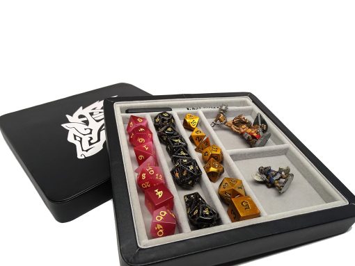 Adventure Box - Bandeja de dados y estuche de almacenamiento con tapa magnetica (Lobo) - Imagen 6
