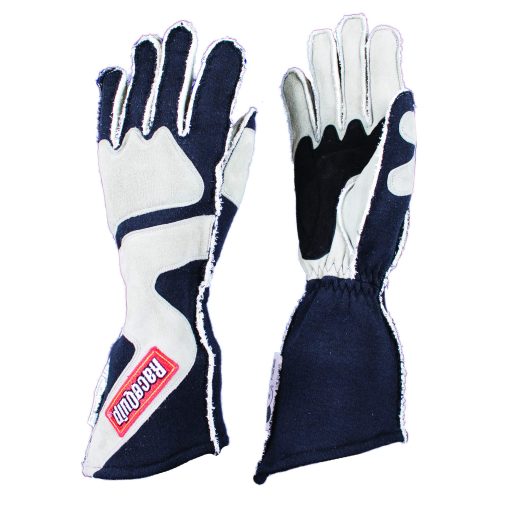 Guantes de Carrera RaceQuip Serie 359 2 Capas Nomex SFI 3.3/5 Gris/Negro Grande 359605