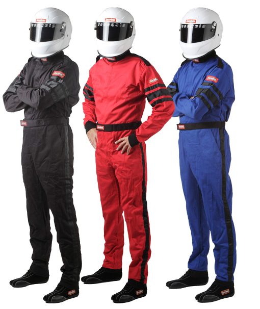 Traje de Carreras para Piloto de Carreras de una Pieza de una Capa SFI 3.2A/ 1 Rojo Extra Grande 110016