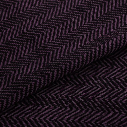 EH Pure Cashmere Shawl, Manton, Manta, Envoltura Ultra Suave, Manta para Sofa, Cama y Viaje, (40" X 82") Espiga (Morado y Negro) - Imagen 6