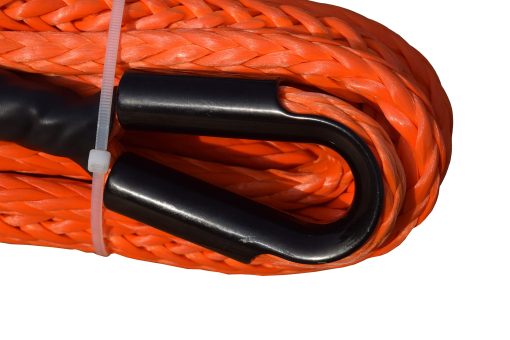 Cuerda de Extension Sintetica para Winche para Coche todoterreno ATV UTV SUV, Cable de Winche (1/2''x50ft, Naranja) - Imagen 3