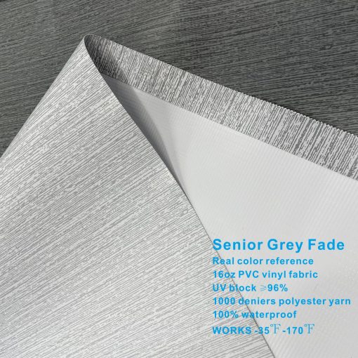 Retiro de Tela para Toldo de RV Dulepax (Tela de 19'2") Tela de Vinilo de 16 oz Resistente - Retiro de Toldo para RV Universal para todas las Marcas de Toldos - Gris Desvanecido Senior - Imagen 6