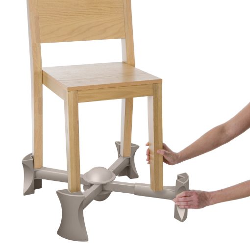 Booster para silla de comedor KABOOST, color Natural - Se coloca bajo la silla - Booster portatil para ninos pequenos y adultos