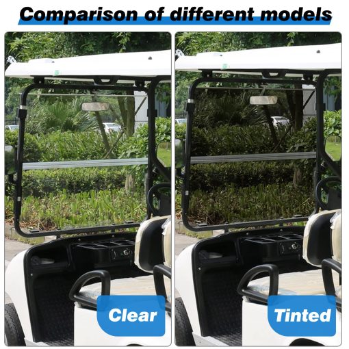 Parabrisas tintado Compatible con Club Car DS 1982-2000.5 Golf Cart DS Modelo Down Windshield resistente al impacto - Imagen 6