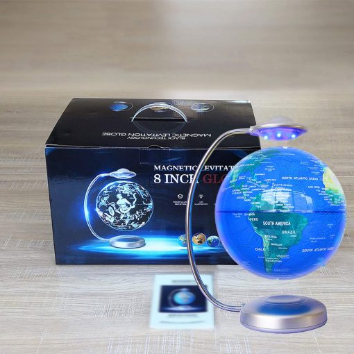 Globo Flotante, Rotacion 3D con Luz LED, Globo de Levitacion Magnetica Flotante, Mapa del Mundo Flotante para Aprendizaje y Educacion, Decoracion de Escritorio y Hogar, Adornos Creativos - Imagen 6